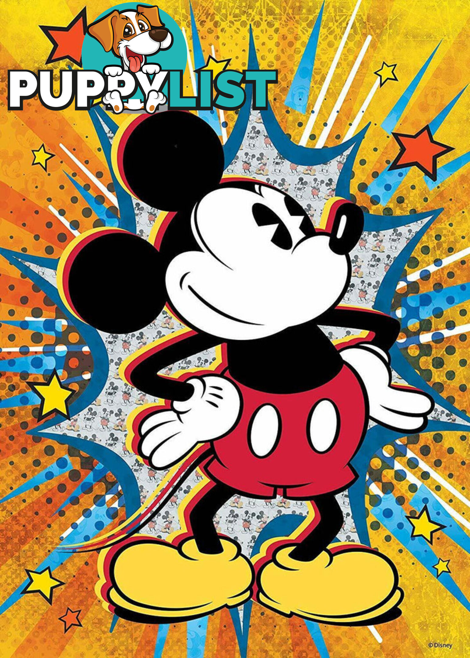 Ravensburger - Disney Retro Mickey Mouse Jigsaw Puzzle 1000 Pieces - Mdrb15391 - 4005556153916