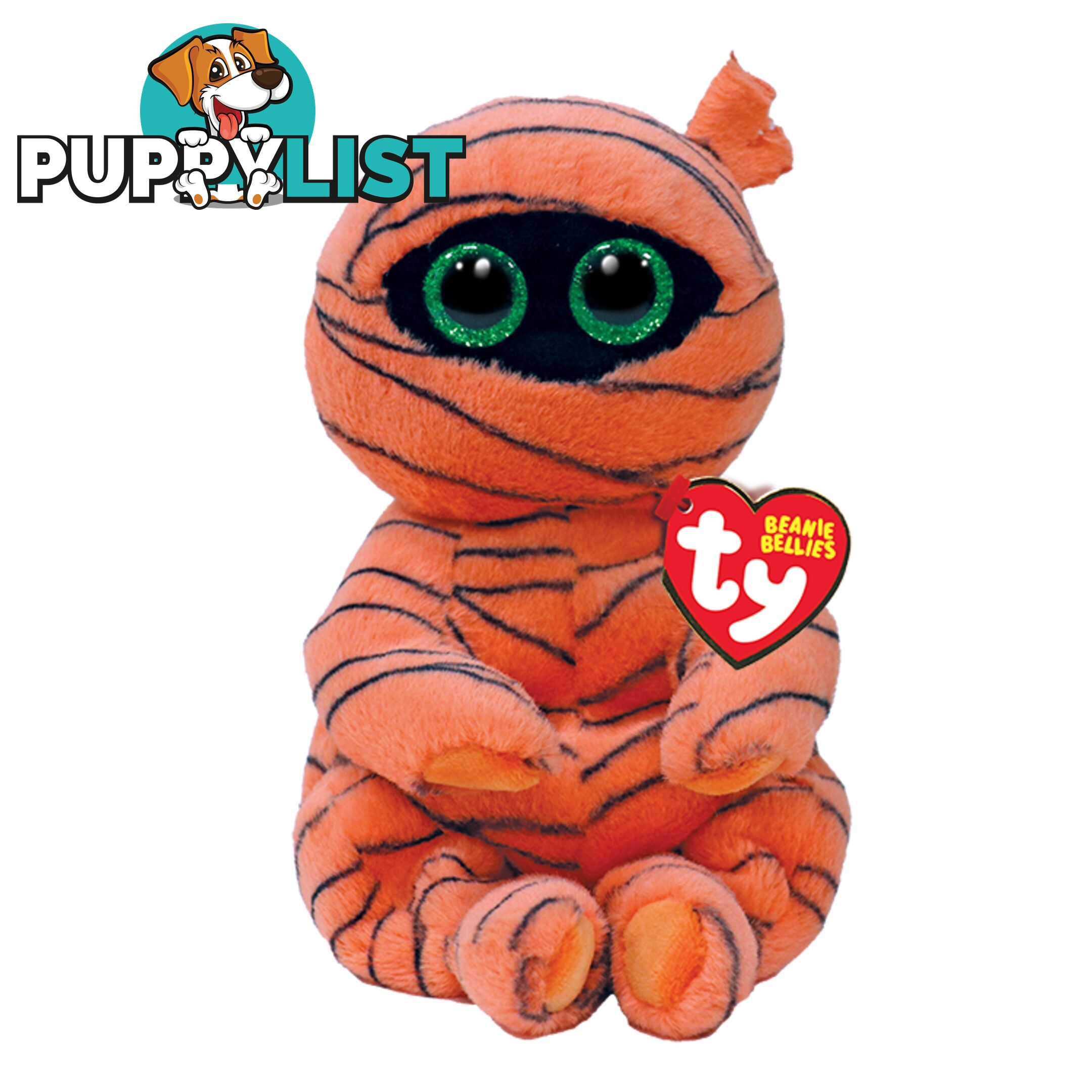 Ty Beanie Bellies - Hocus Pocus - Orange Mummy - Small 20cm - 41039 - 008421410392