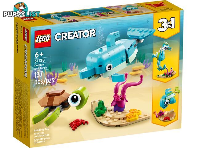 LEGO 31128 Dolphin and Turtle - Creator 3-in-1 - 5702017117423