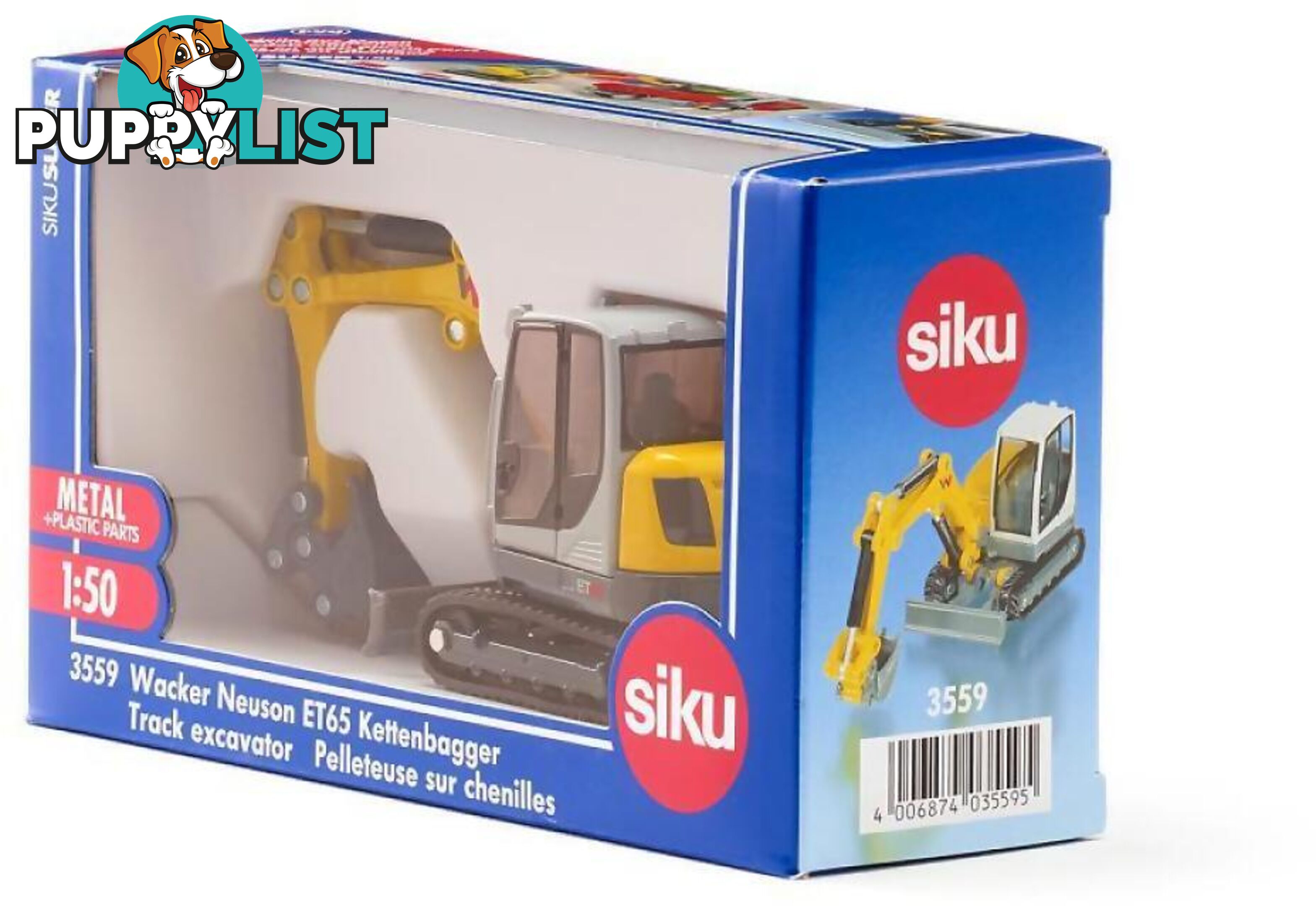 Siku - 1:50 Wacker Neuson Et65 Track Excavator - Mdsi3559 - 4006874035595