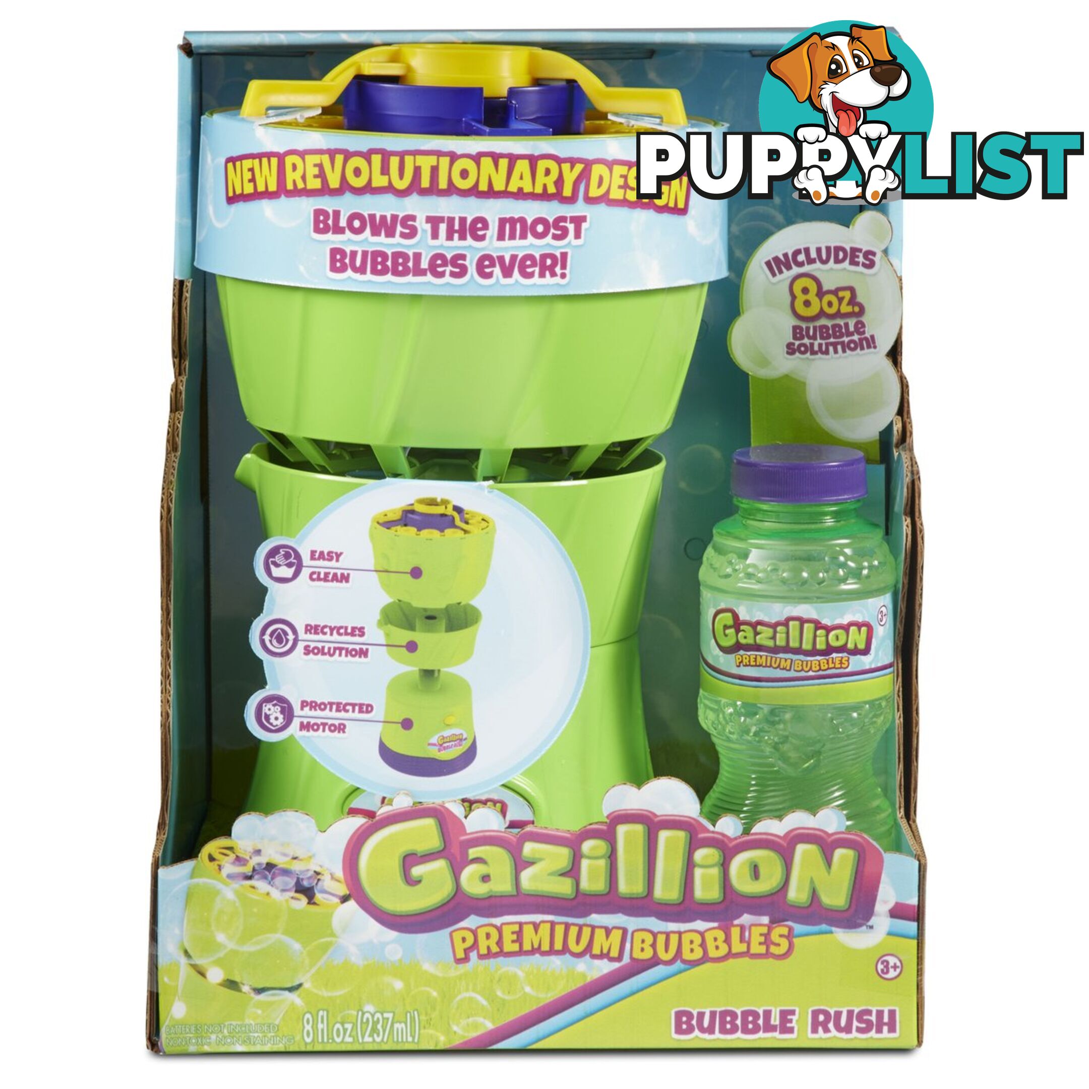 Gazillion Bubbles Rush High-powered Bubble Machine Azfr36452 - 021664364529