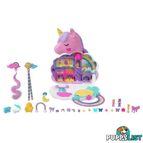 Polly Pocket - Rainbow Unicorn Playset Mattel - Mahkv51 - 194735109302