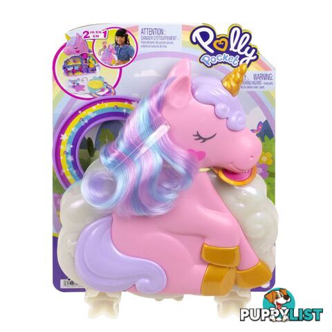 Polly Pocket - Rainbow Unicorn Playset Mattel - Mahkv51 - 194735109302