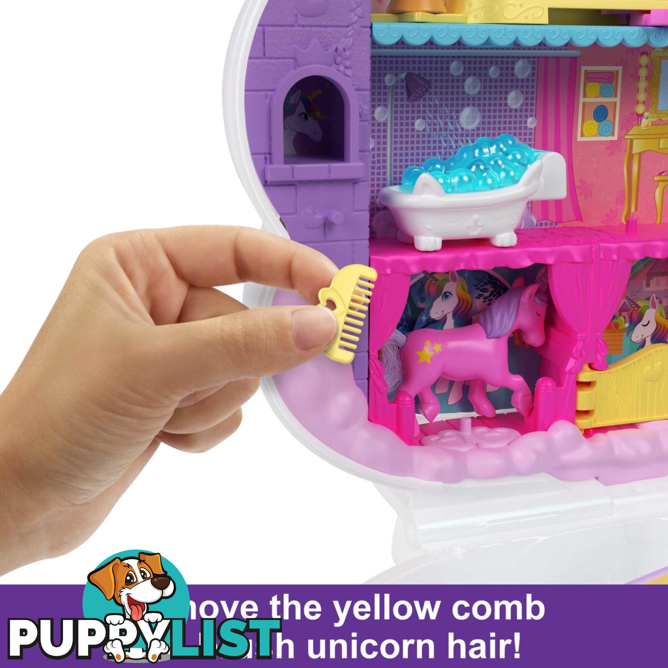 Polly Pocket - Rainbow Unicorn Playset Mattel - Mahkv51 - 194735109302