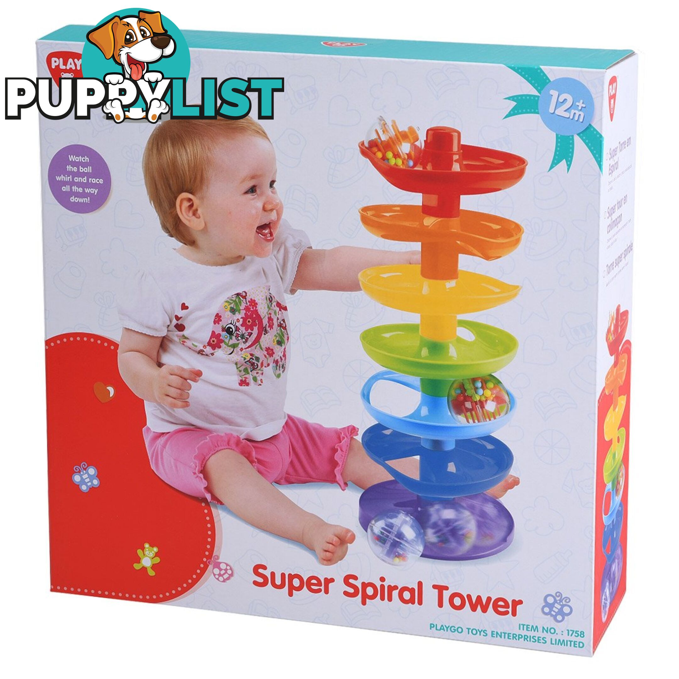 Super Spiral Tower Playgo Toys Ent. Ltd Art62141 - 4892401017581