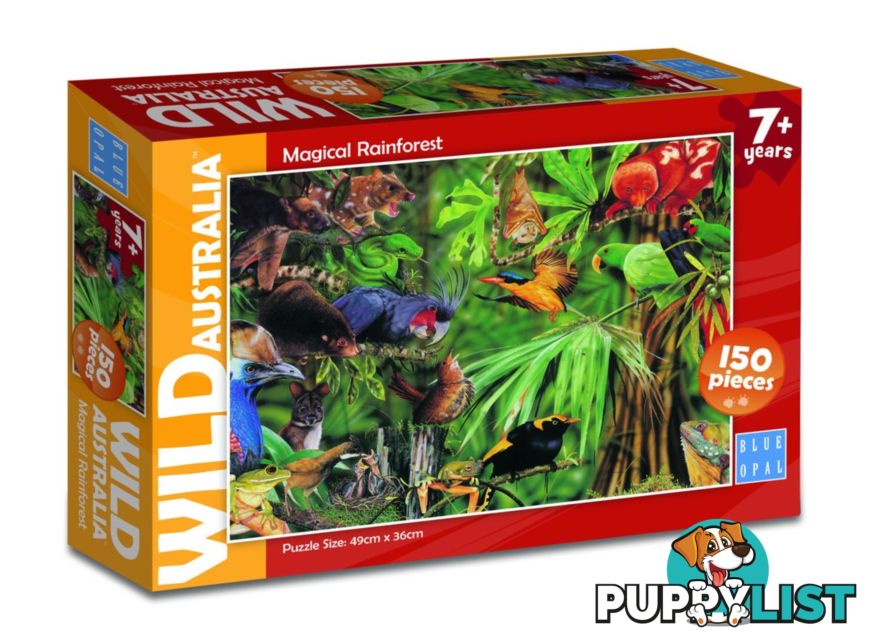 Blue Opal - Wild Aust Magical Rainforest Jigsaw Puzzle 150pc Bl01979 - 633793019791