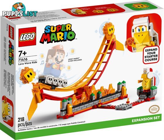 LEGO 71416 Lava Wave Ride Expansion Set - Super Mario - 5702017399836