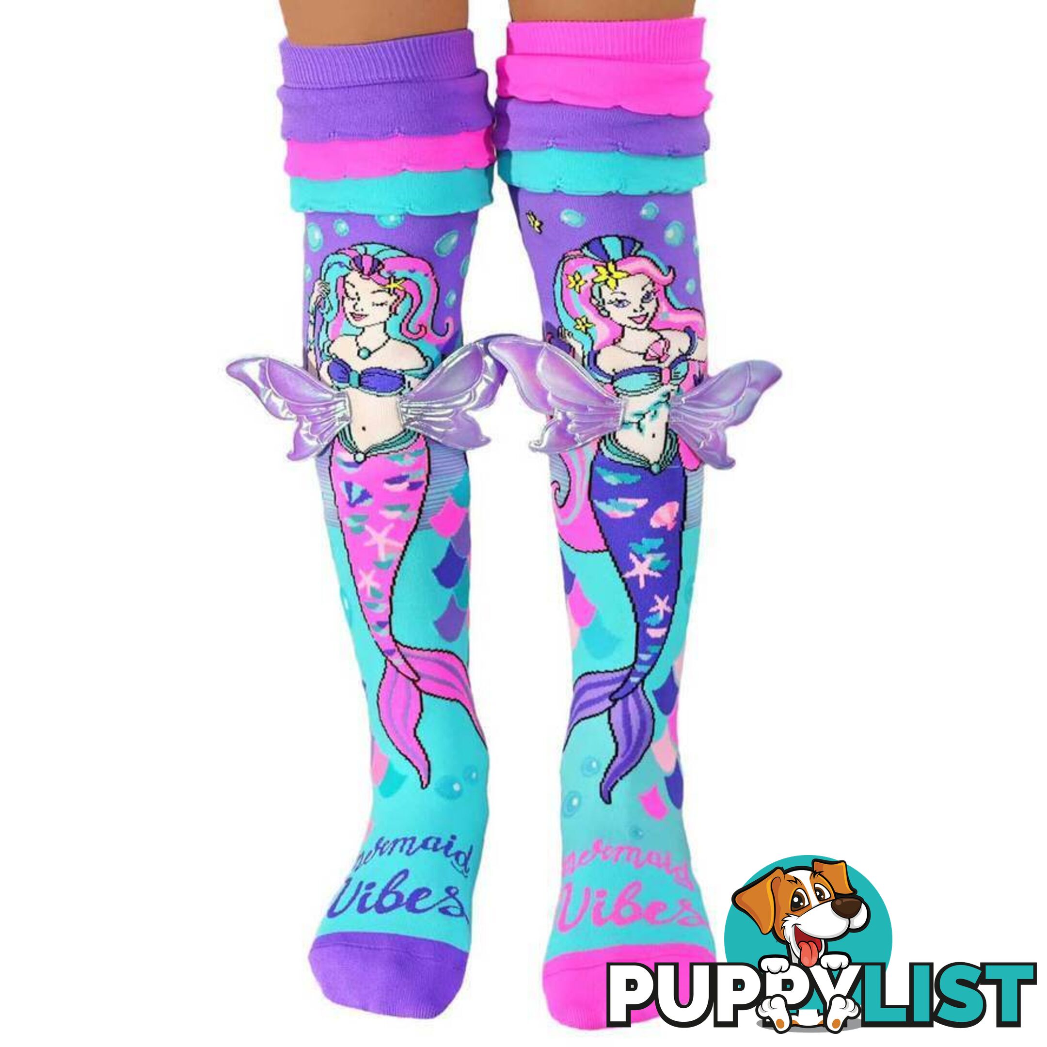 Madmia - Mermaid Seaworld Socks Kids & Adults Age 6y+- Mumm147 - 9355645001518