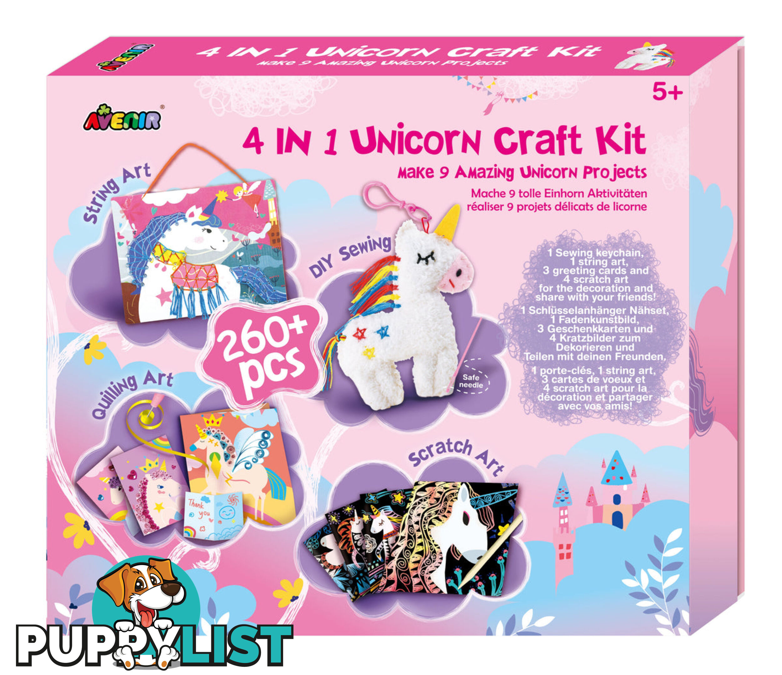 Avenir 4 In 1 Unicorn Craft Kit Jpch201772 - 6920773317720