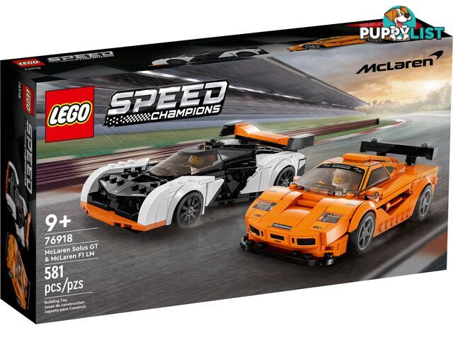 LEGO 76918 McLaren Solus GT & McLaren F1 LM - Speed Champions - 5702017424224