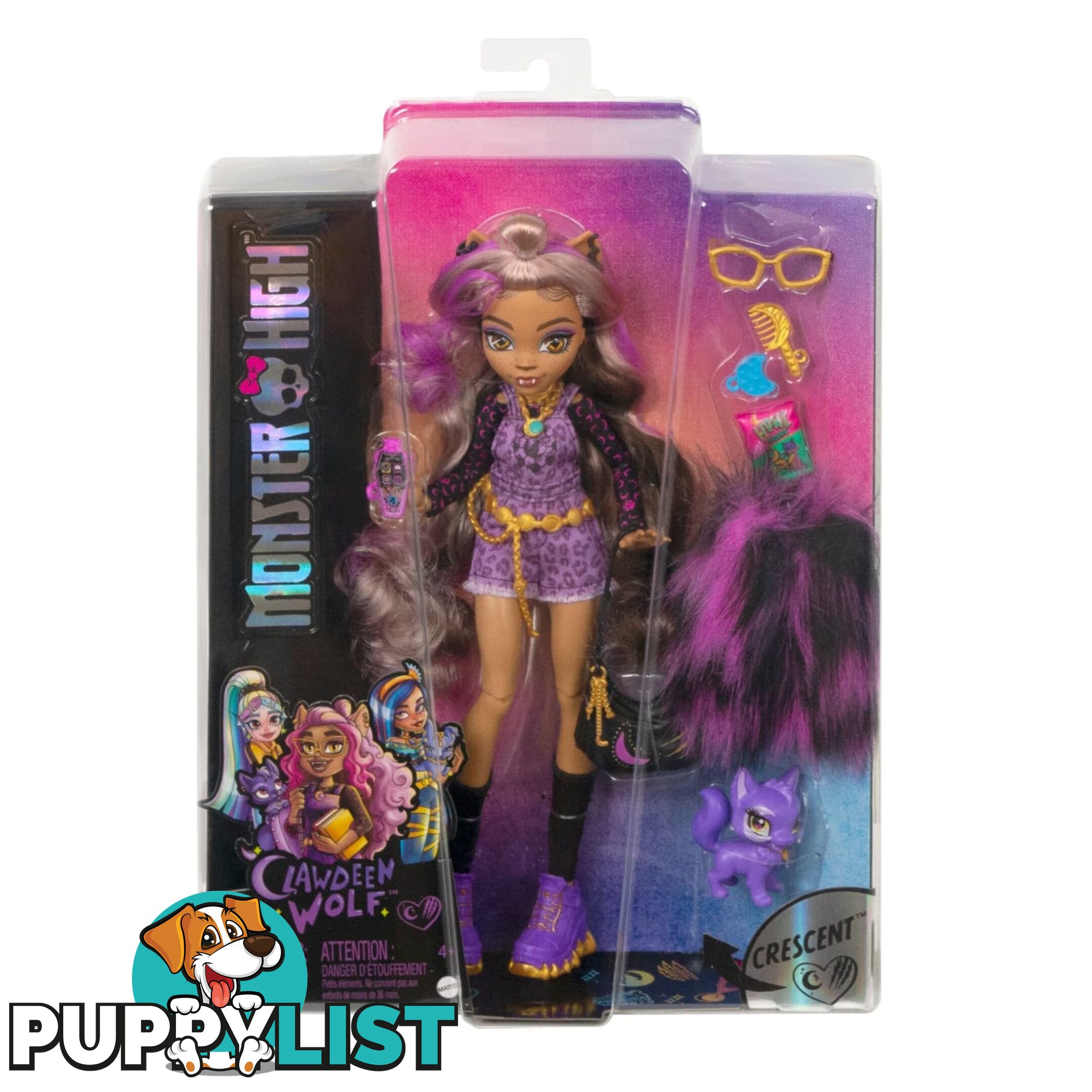 Monster High - Clawdeen Wolf Doll With Pet And Accessories - Mahhk52 - 194735069866