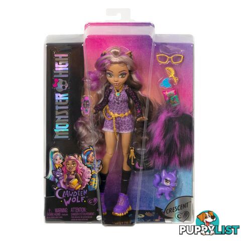 Monster High - Clawdeen Wolf Doll With Pet And Accessories - Mahhk52 - 194735069866