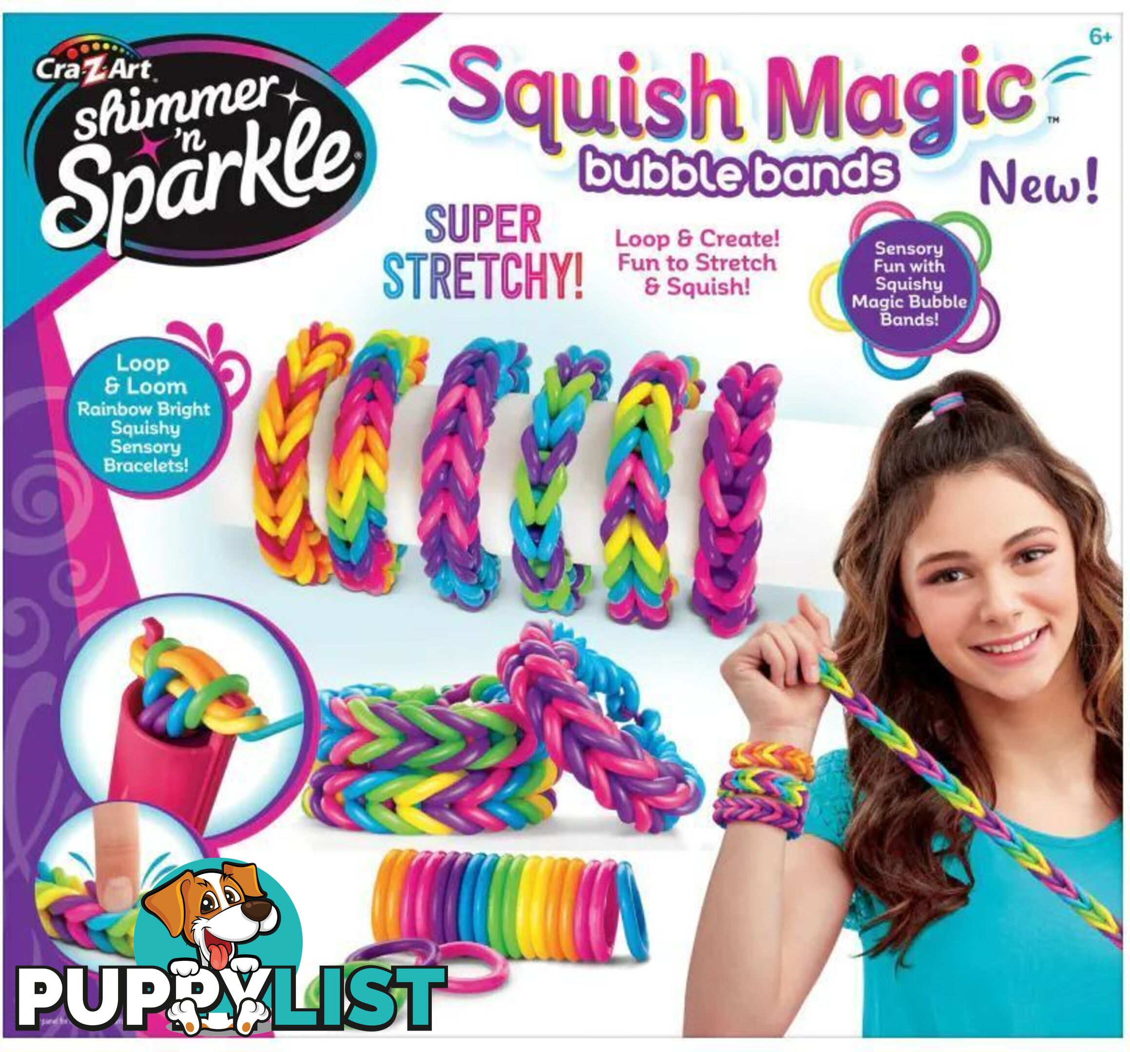 Cra-z-art - Shimmer 'n Sparkle Squish Magic Bubble Bands - Bg173434 - 884920173439