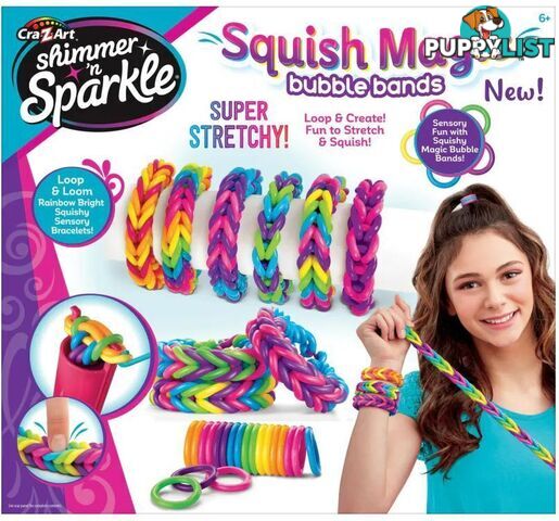 Cra-z-art - Shimmer 'n Sparkle Squish Magic Bubble Bands - Bg173434 - 884920173439