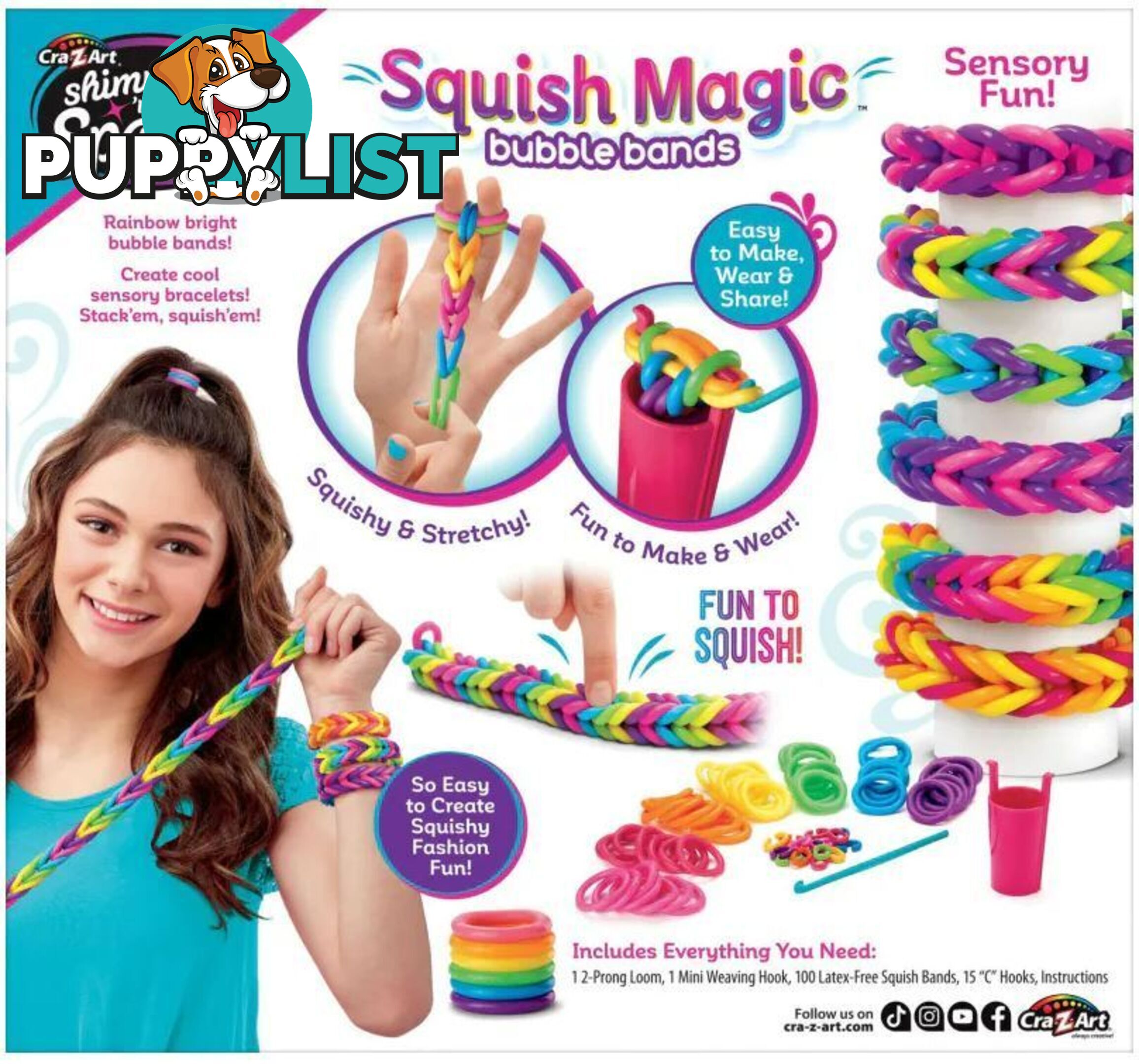 Cra-z-art - Shimmer 'n Sparkle Squish Magic Bubble Bands - Bg173434 - 884920173439