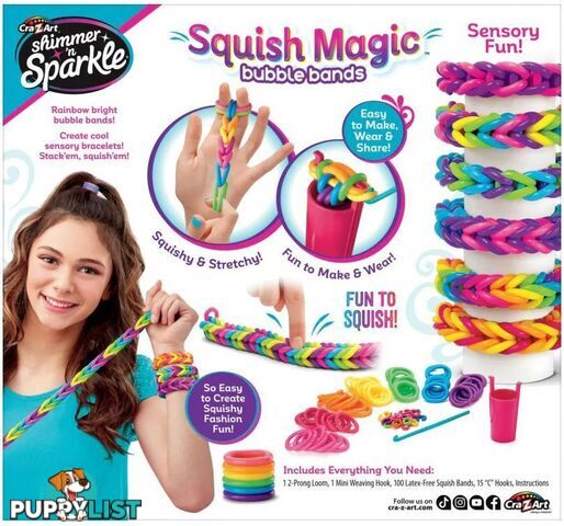 Cra-z-art - Shimmer 'n Sparkle Squish Magic Bubble Bands - Bg173434 - 884920173439