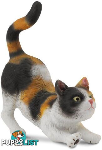 CollectA - 3 Colour Moggy House Cat Stretching Figurine - Rpco88491 - 4892900884912