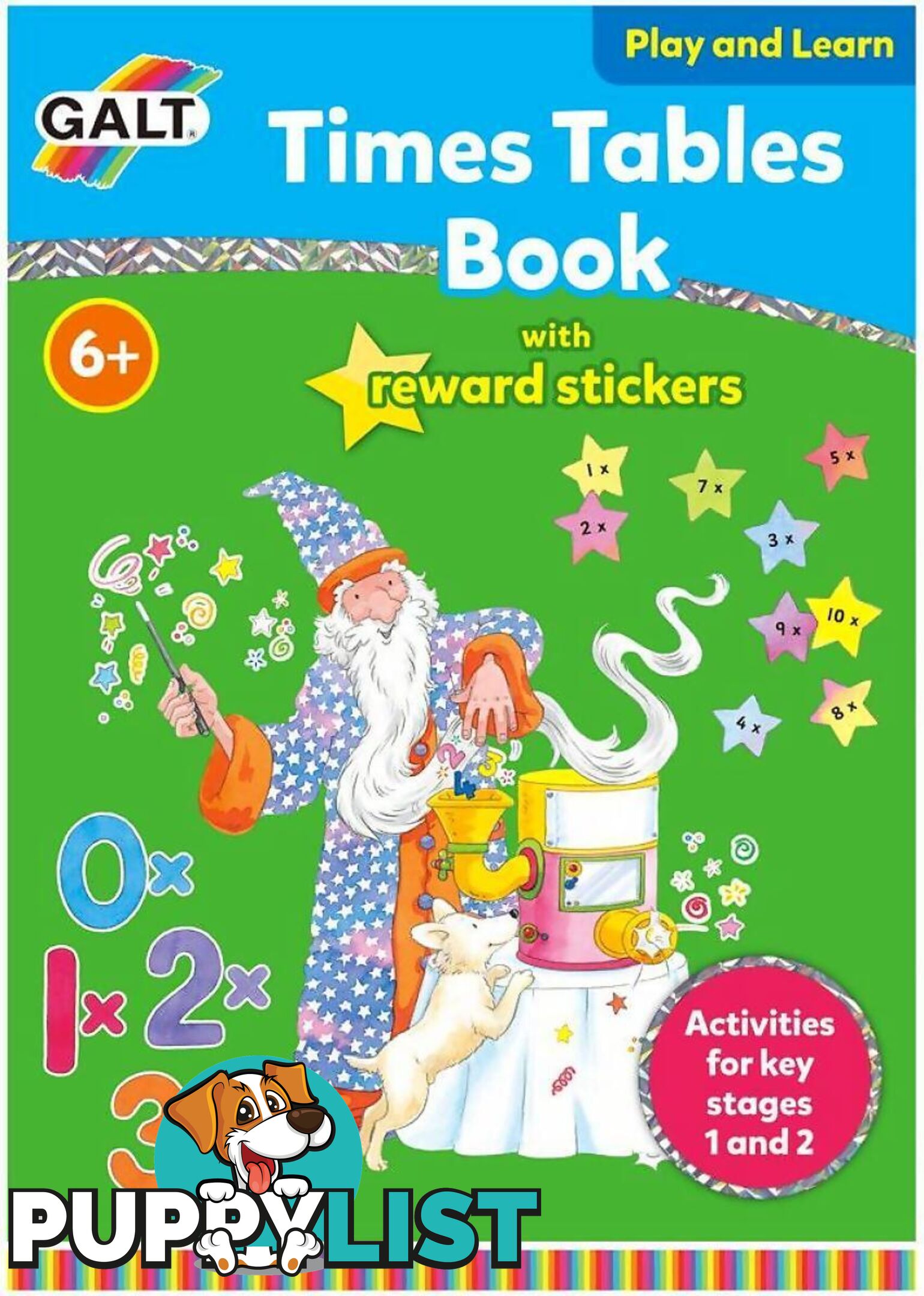 Galt - Times Tables Book With Gold Rewards Stickers - Mdgn3141 - 5011979324139