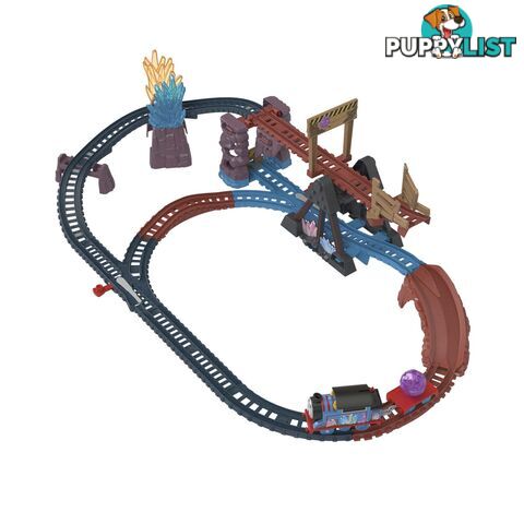 Thomas & Friends Crystal Caves Train Set With Motorized Thomas Toy Train And 8 Feet Of Track - Mahmc28 - 194735124039