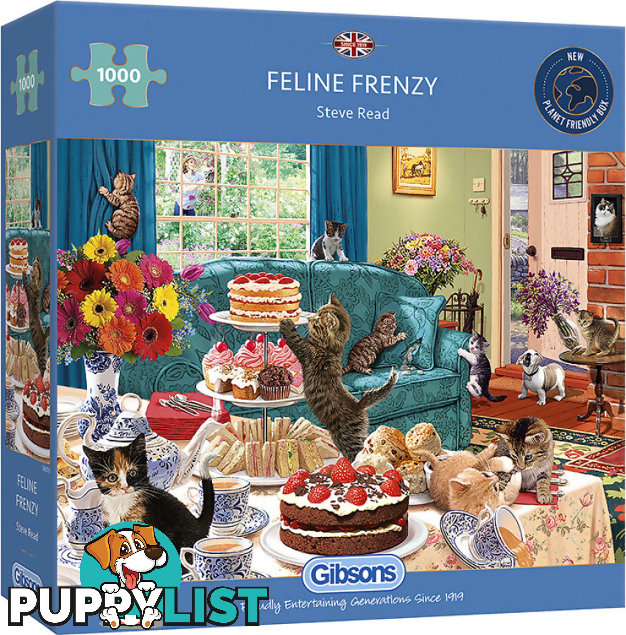 Gibsons - Feline Frenzy - Jigsaw Puzzle 1000pc - Jdgib062199 - 5012269062199