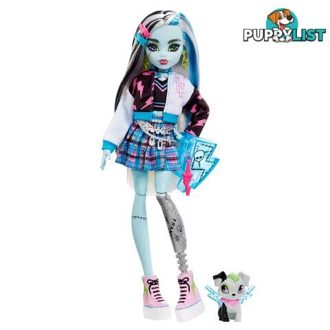 Monster High - Frankie Stein Doll With Pet And Accessories - Mahhk53 - 194735069781