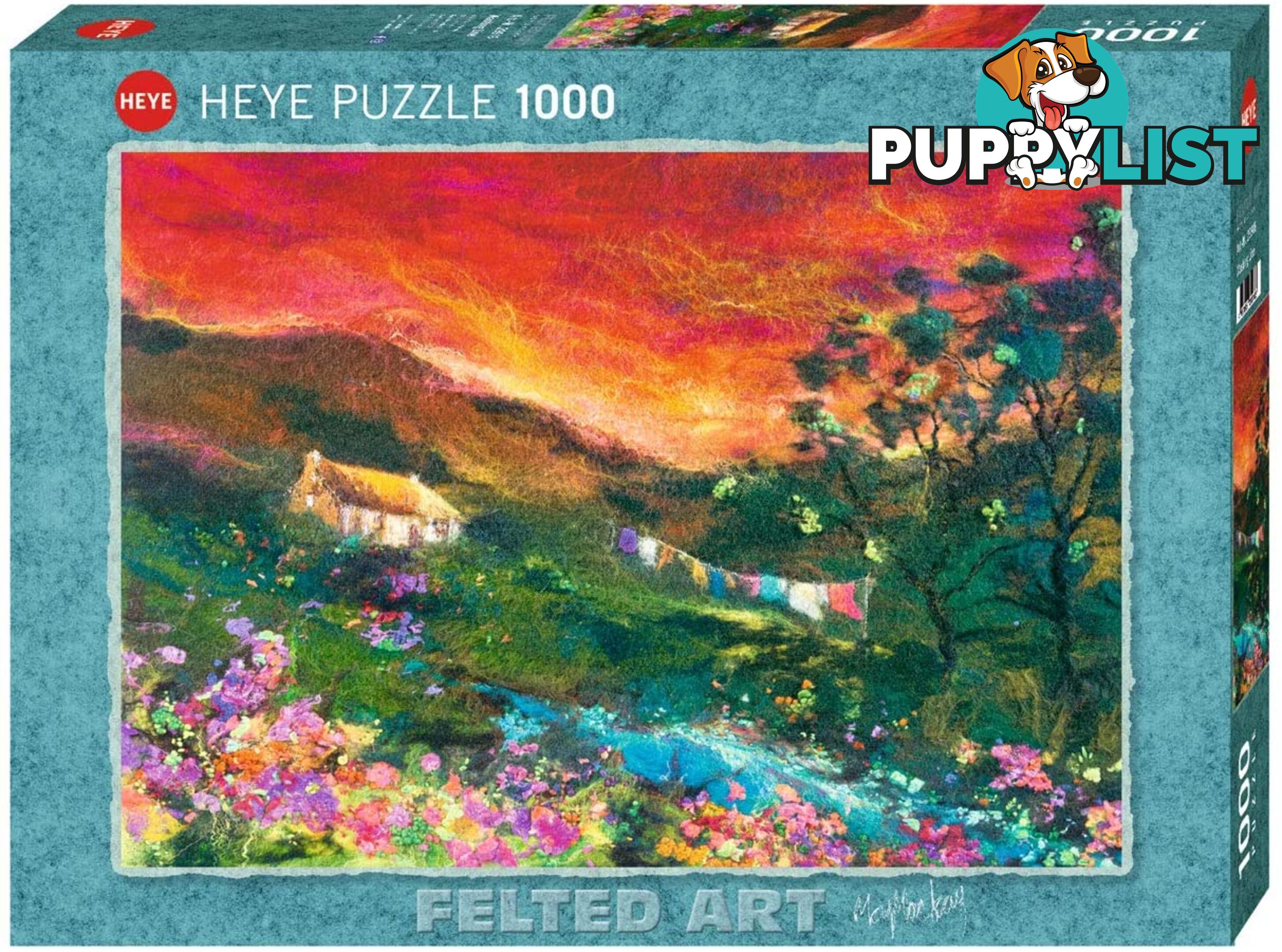 Heye - Felted Art Washing Line (1000 Pce) Jigsaw Puzzle Jdhey29916 - 4001689299163