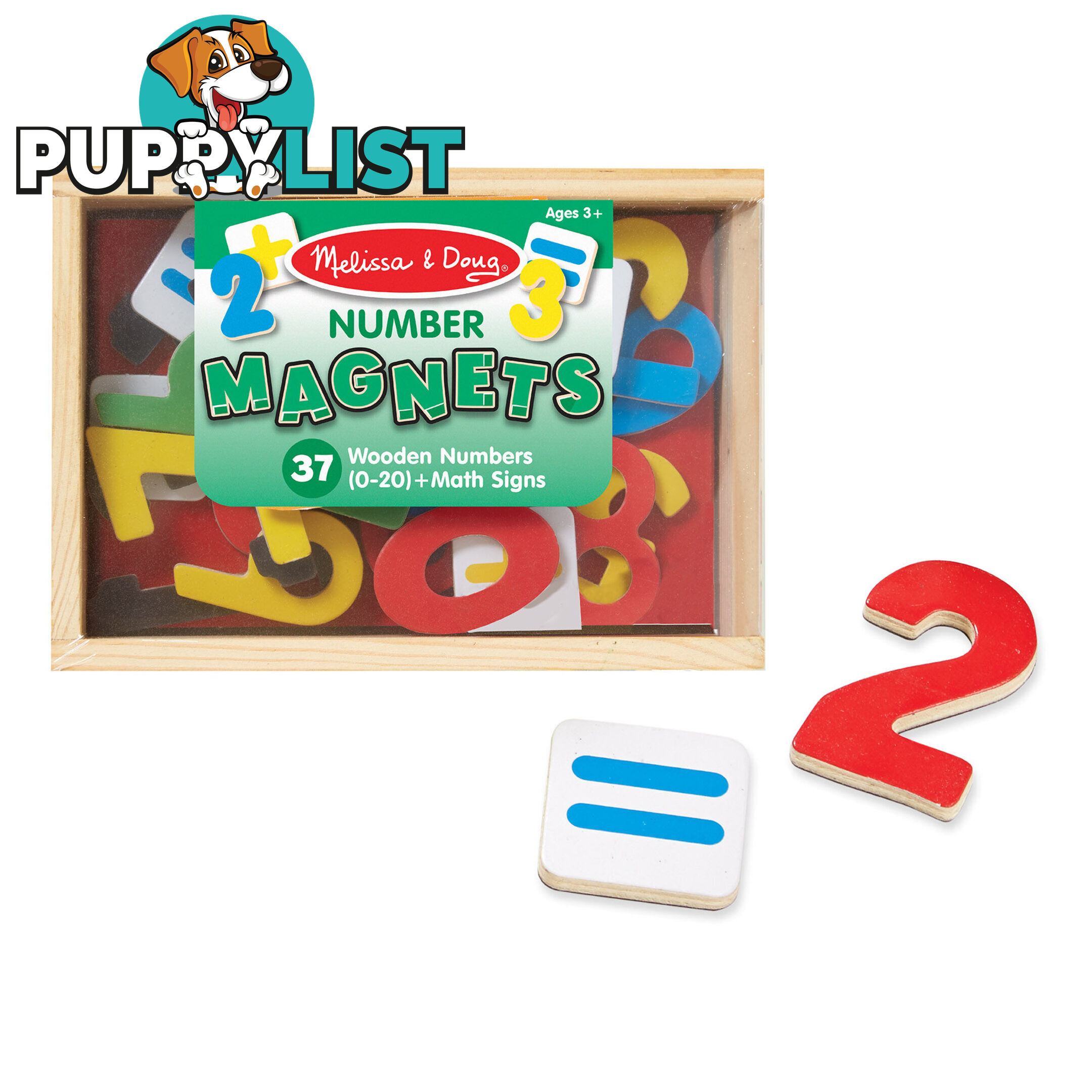 Melissa & Doug - Magnetic Wooden Numbers Mdmnd449 - 0000772004497