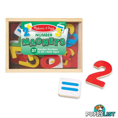 Melissa & Doug - Magnetic Wooden Numbers Mdmnd449 - 0000772004497