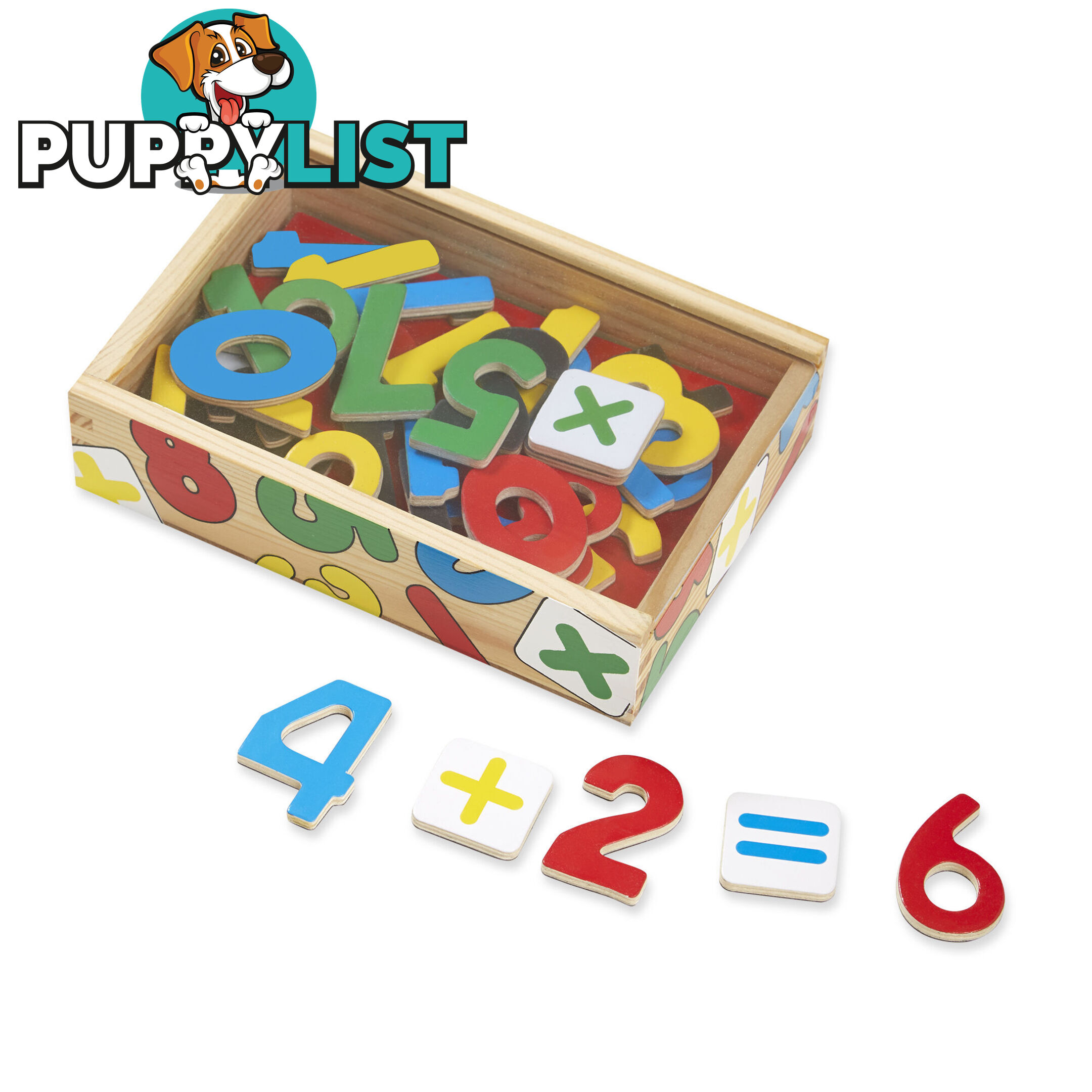 Melissa & Doug - Magnetic Wooden Numbers Mdmnd449 - 0000772004497