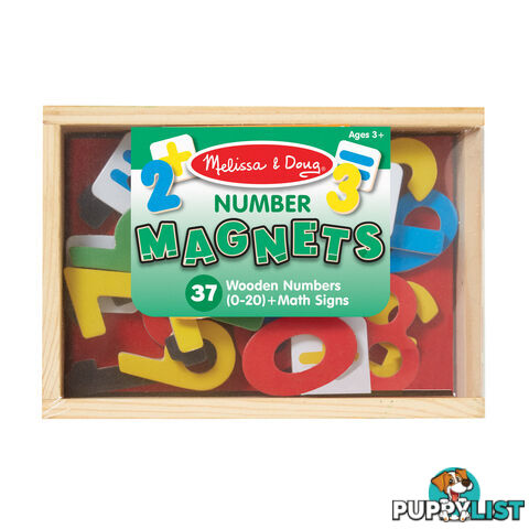 Melissa & Doug - Magnetic Wooden Numbers Mdmnd449 - 0000772004497