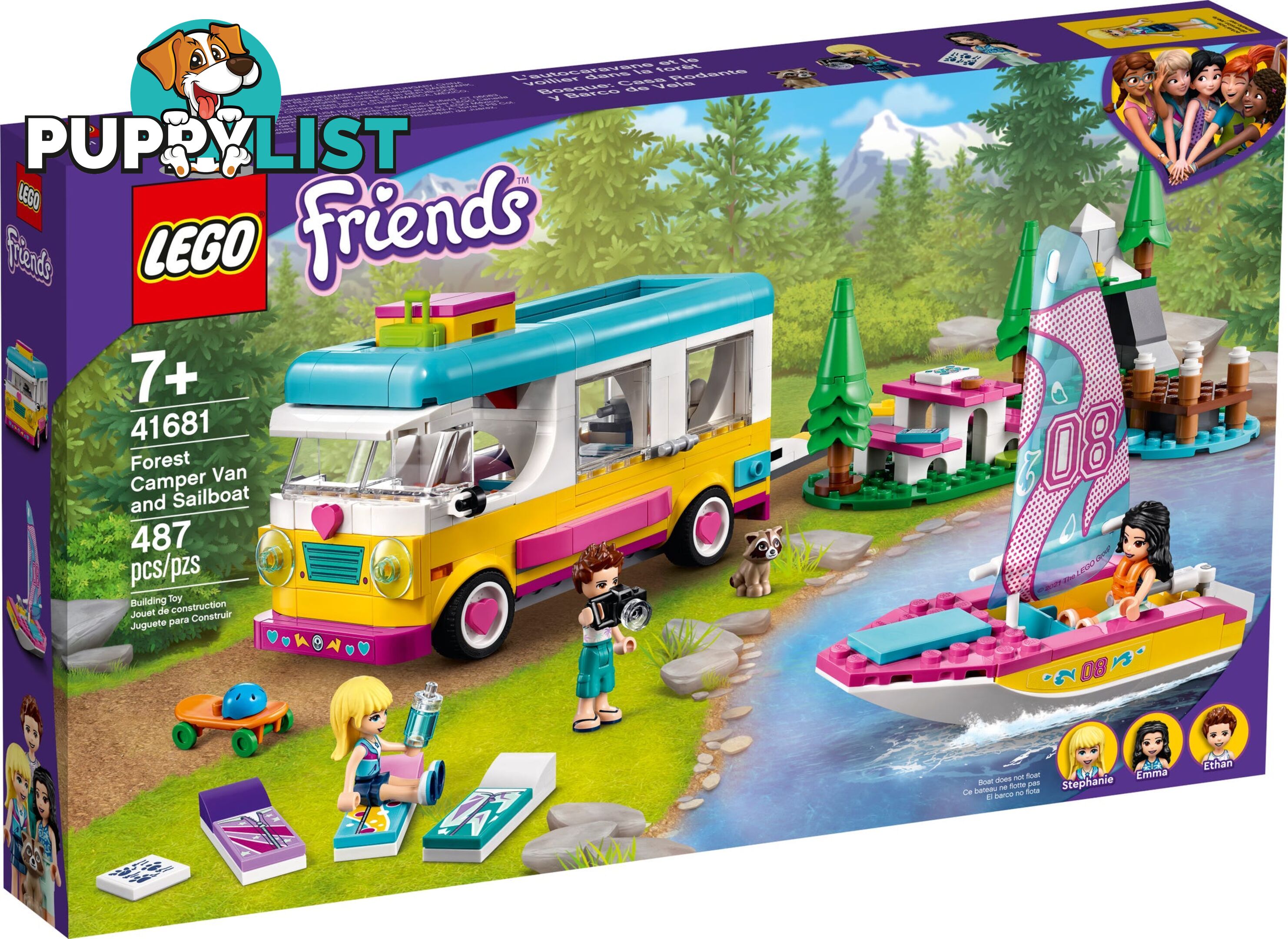 LEGO 41681 Forest Camper Van And Sailboat  - Friends - 5702016916157