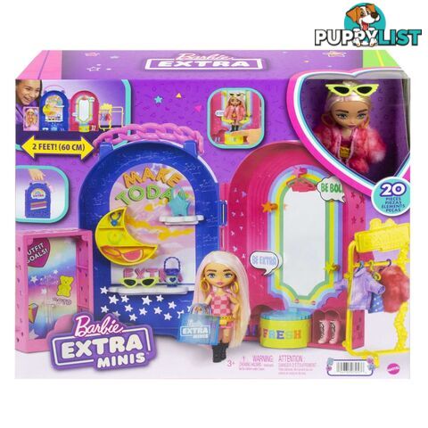 Barbie Mini Toys Barbie Extra Boutique Set With Doll And Accessories - Mahhn15 - 194735072576