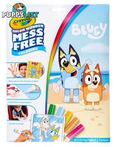 Crayola - Colour Wonder Mess Free Colouring Bluey - Bs752805 - 71662328054