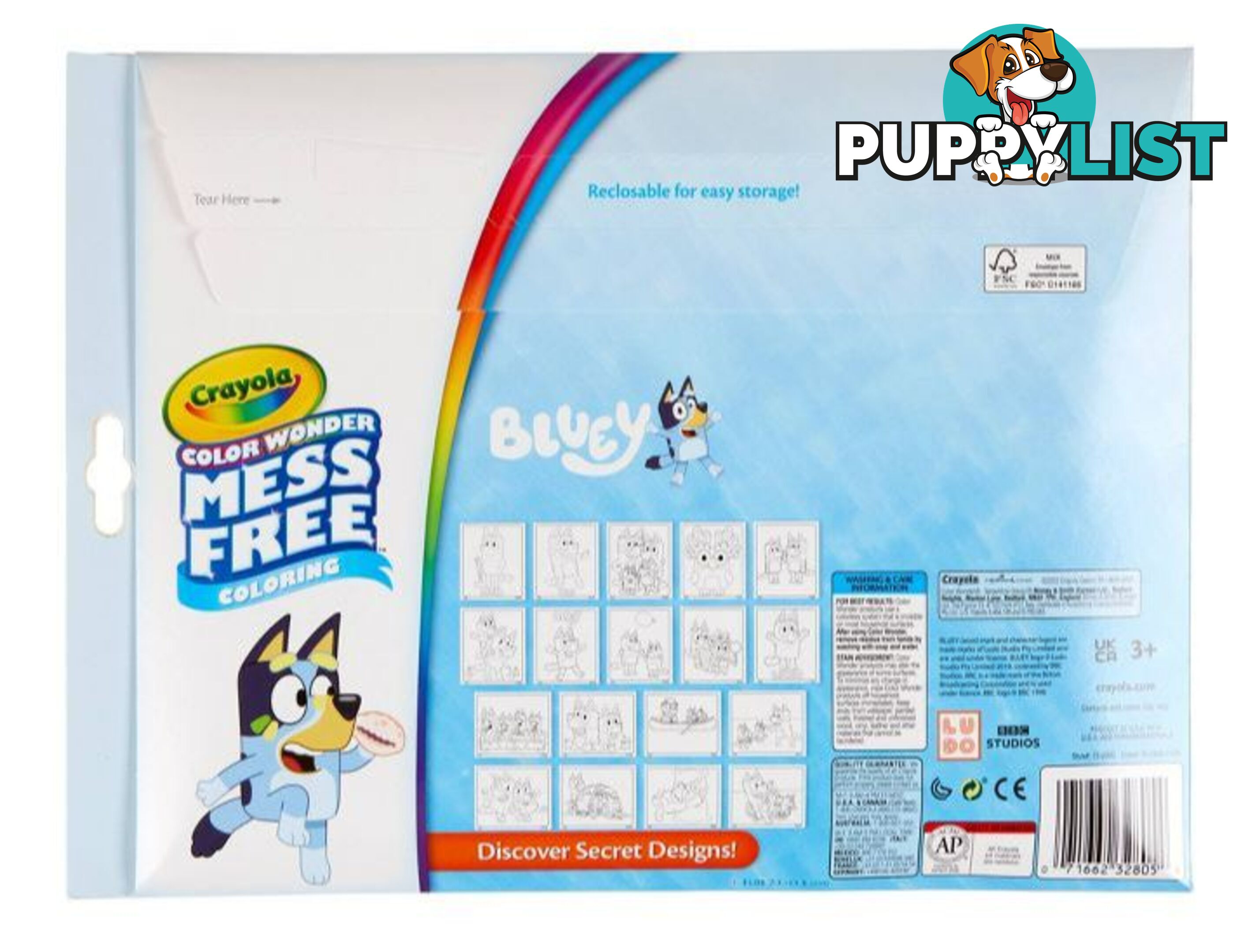 Crayola - Colour Wonder Mess Free Colouring Bluey - Bs752805 - 71662328054