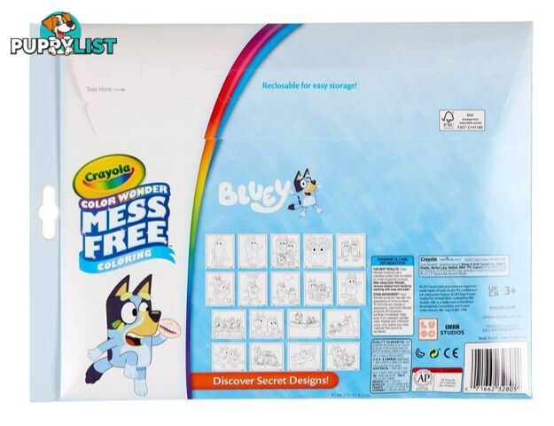 Crayola - Colour Wonder Mess Free Colouring Bluey - Bs752805 - 71662328054