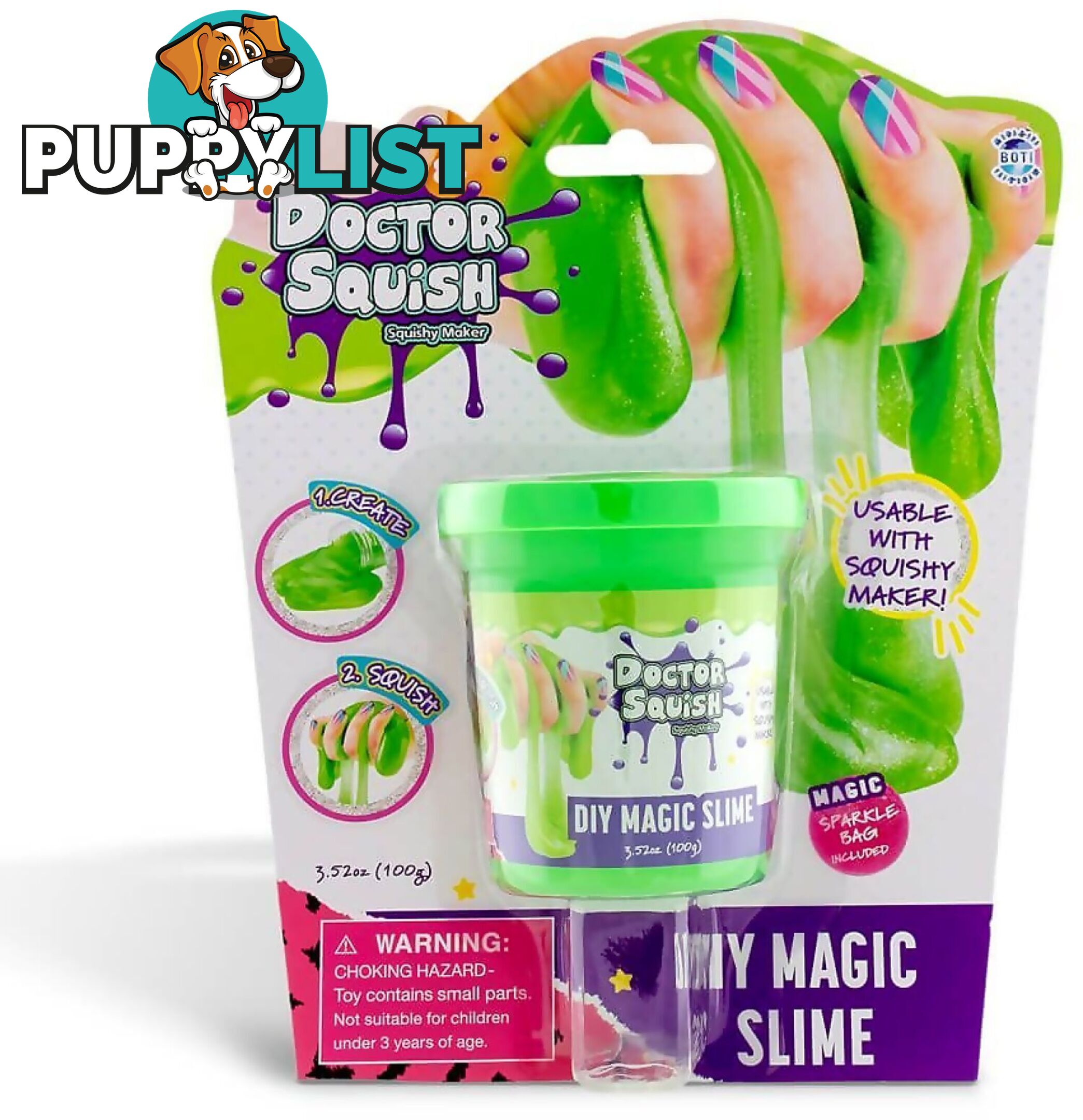 Doctor Squish Diy Magic Slime Green - Jsds38494 - 4897046473860