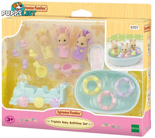 Sylvanian Families - Triplets Baby Bathtime Set - Mdsf5707 - 5054131057070