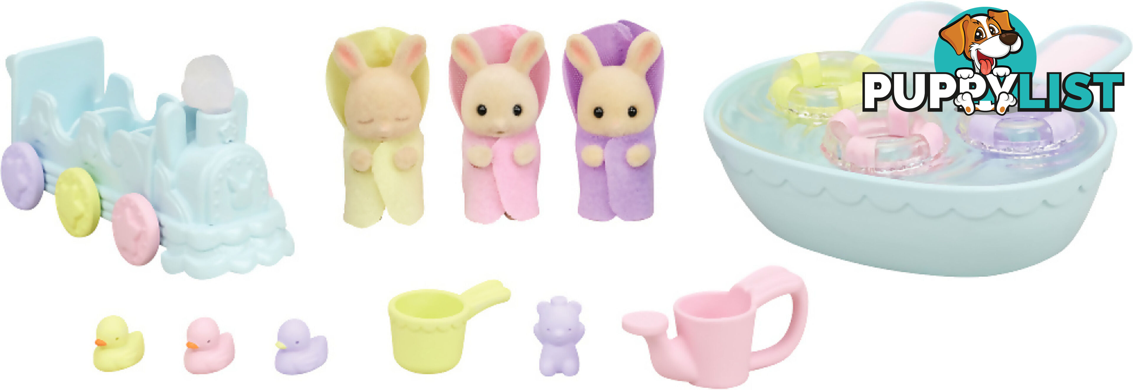 Sylvanian Families - Triplets Baby Bathtime Set - Mdsf5707 - 5054131057070