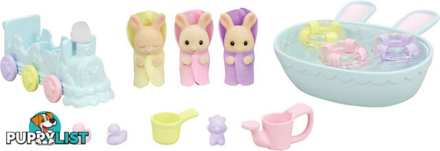 Sylvanian Families - Triplets Baby Bathtime Set - Mdsf5707 - 5054131057070