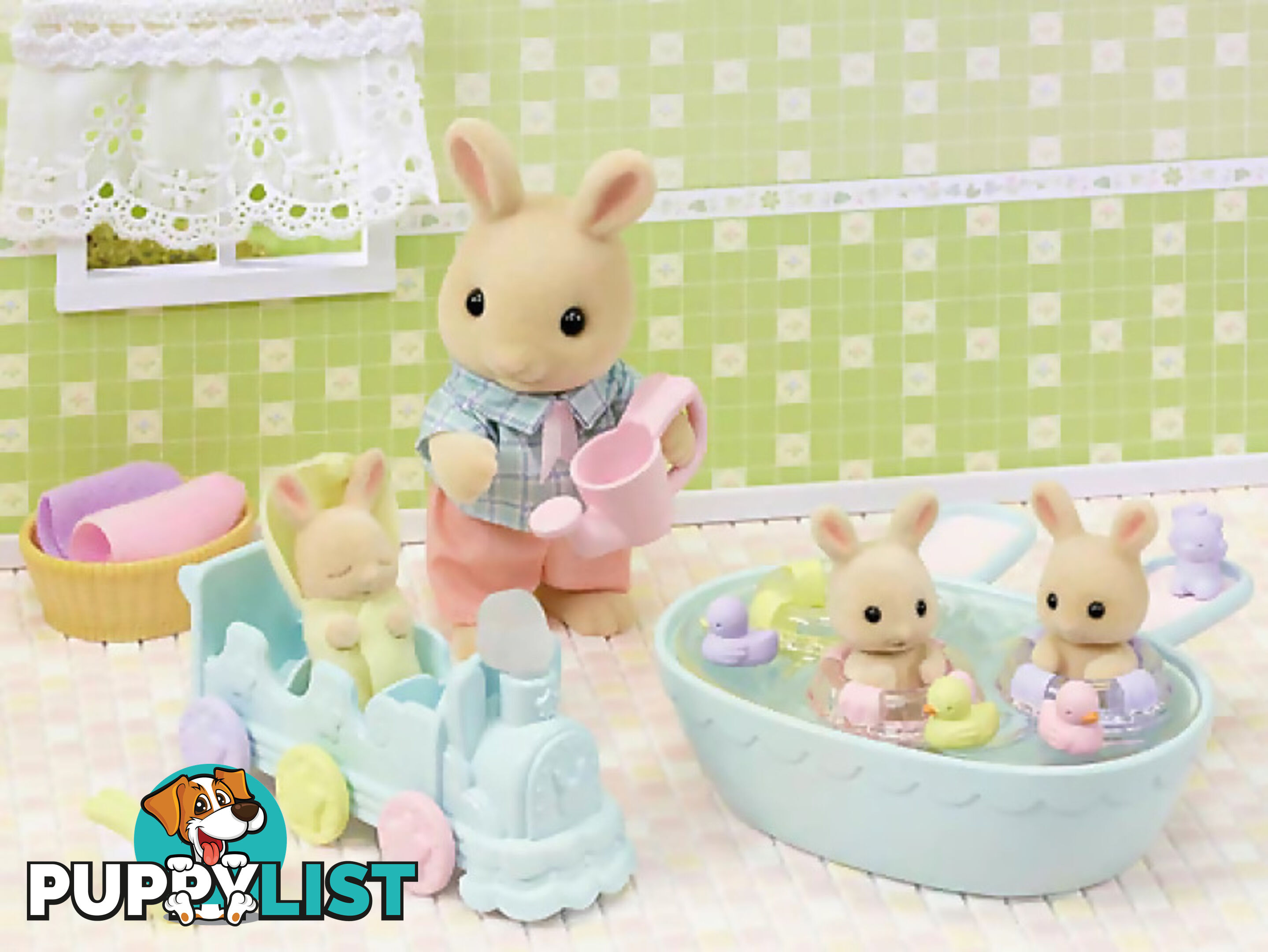 Sylvanian Families - Triplets Baby Bathtime Set - Mdsf5707 - 5054131057070