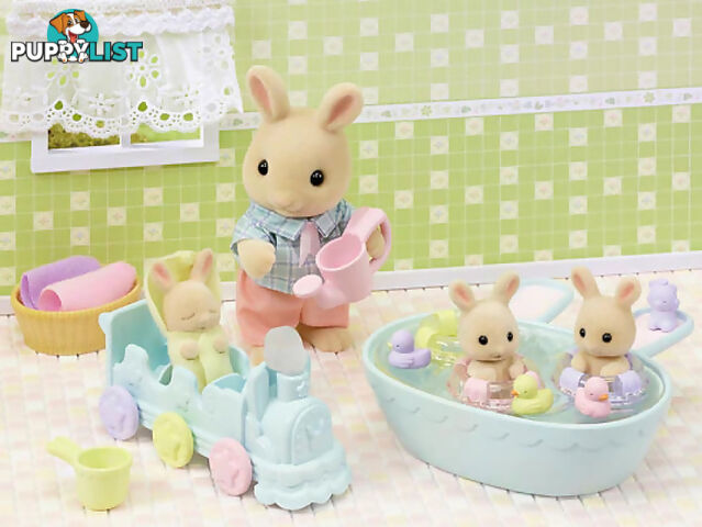 Sylvanian Families - Triplets Baby Bathtime Set - Mdsf5707 - 5054131057070