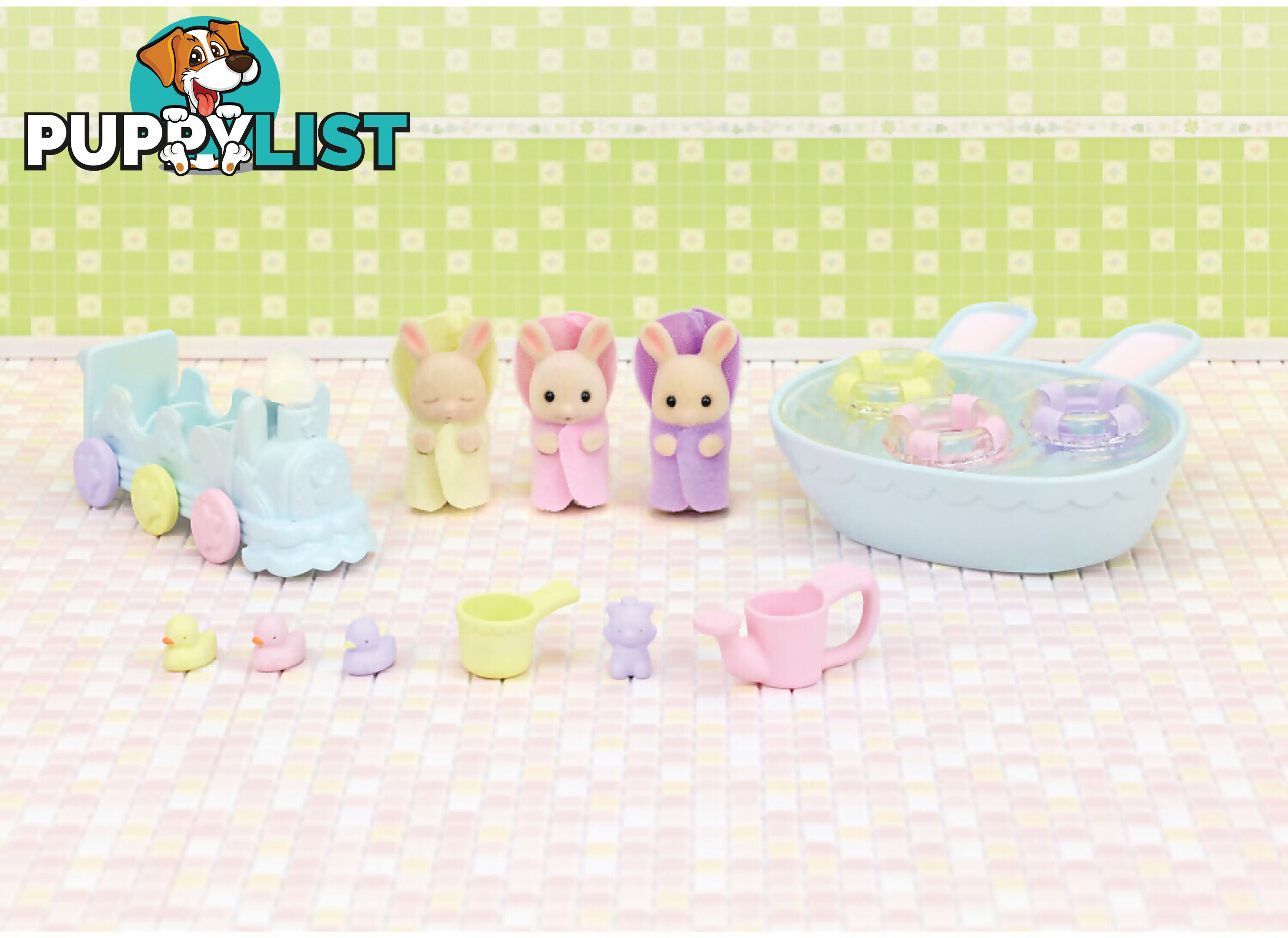 Sylvanian Families - Triplets Baby Bathtime Set - Mdsf5707 - 5054131057070