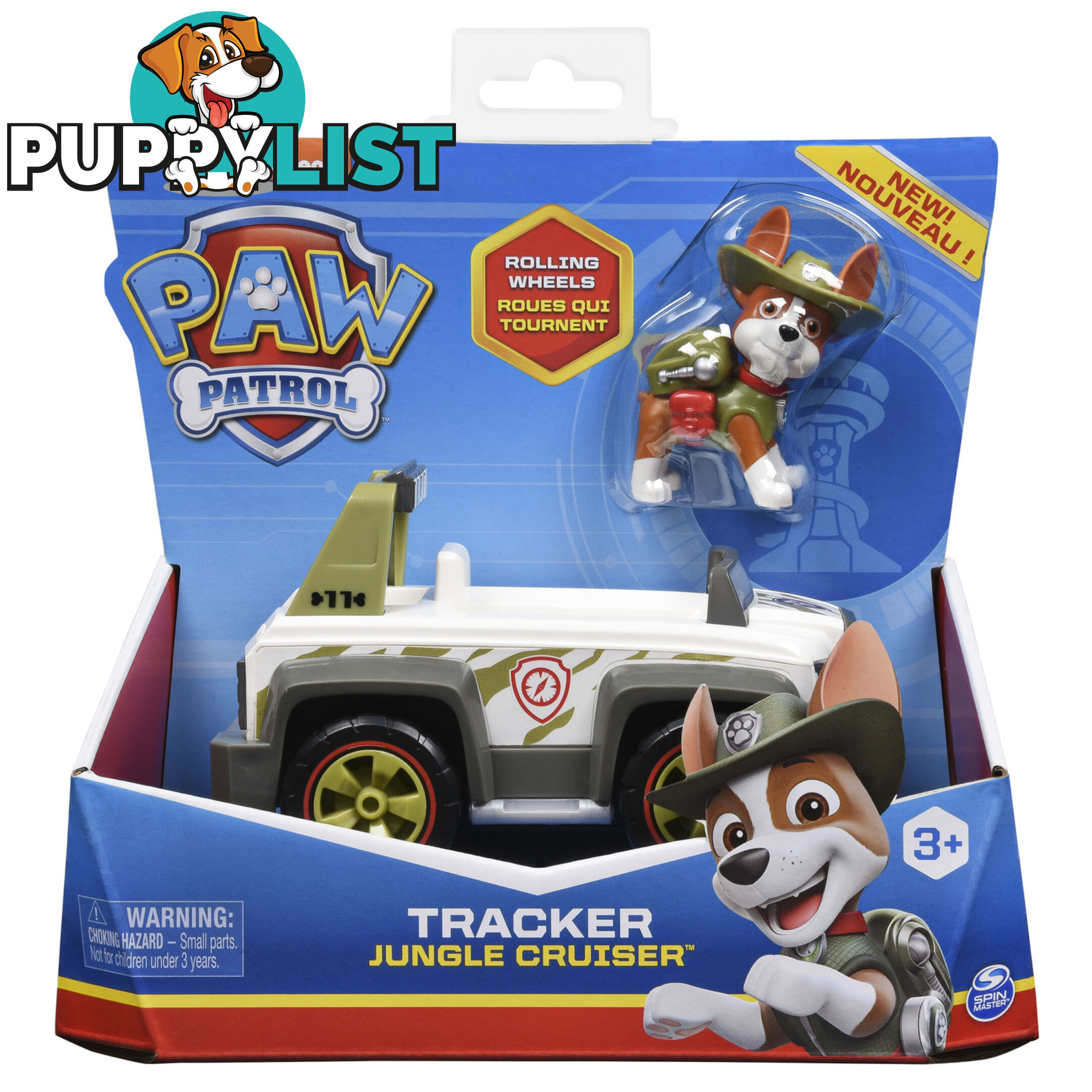 Paw Patrol - Tracker Basic Vehicle Tracker Jungle Cruiser - Spin Master - Si6061801 - 778988406052