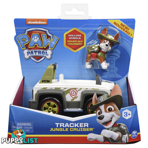 Paw Patrol - Tracker Basic Vehicle Tracker Jungle Cruiser - Spin Master - Si6061801 - 778988406052