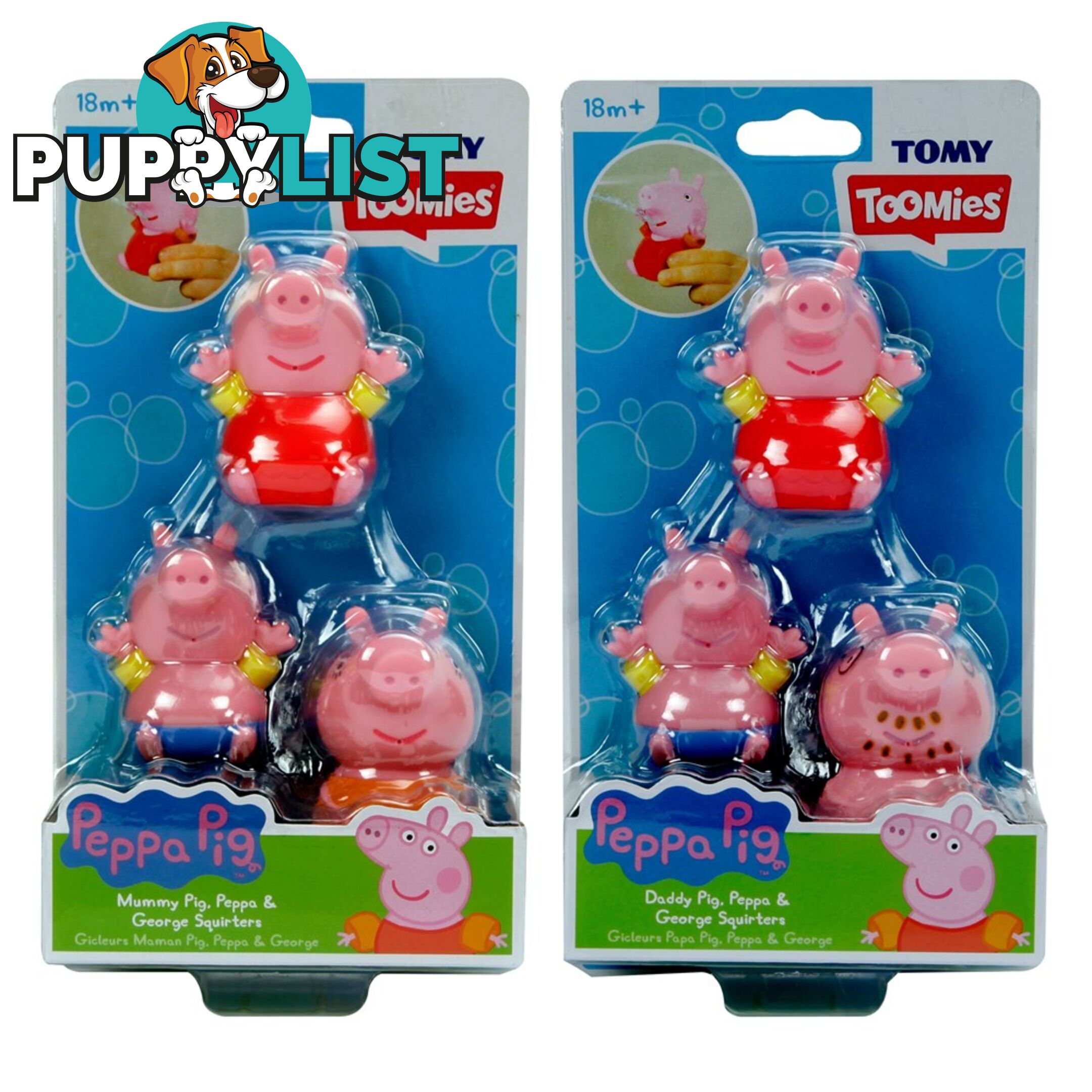 Peppa Pig - Squirters 3pk Assorted TOMY Lce73105c - 5011666731592