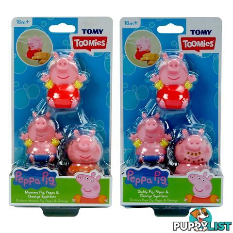 Peppa Pig - Squirters 3pk Assorted TOMY Lce73105c - 5011666731592