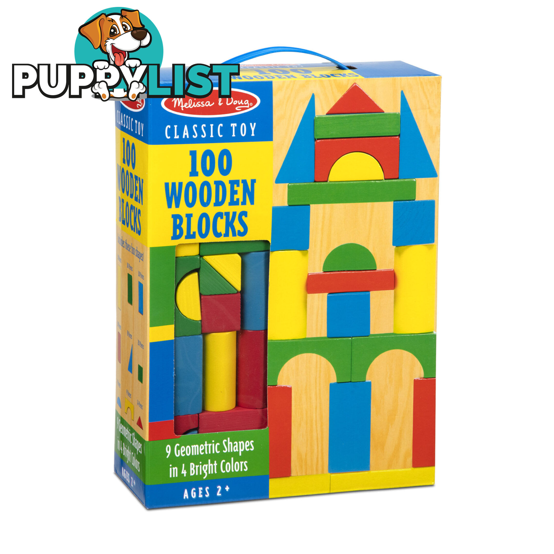 Melissa & Doug - 100 Piece Wood Blocks Set Mdmnd481 - 0000772004817