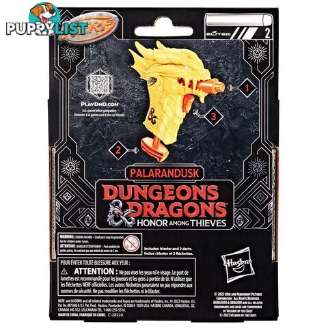 Nerf Microshots Dungeons & Dragons Palarandusk Blaster And 2 Nerf Elite 2.0 Darts - Hbf6273cu01 - 195166217765