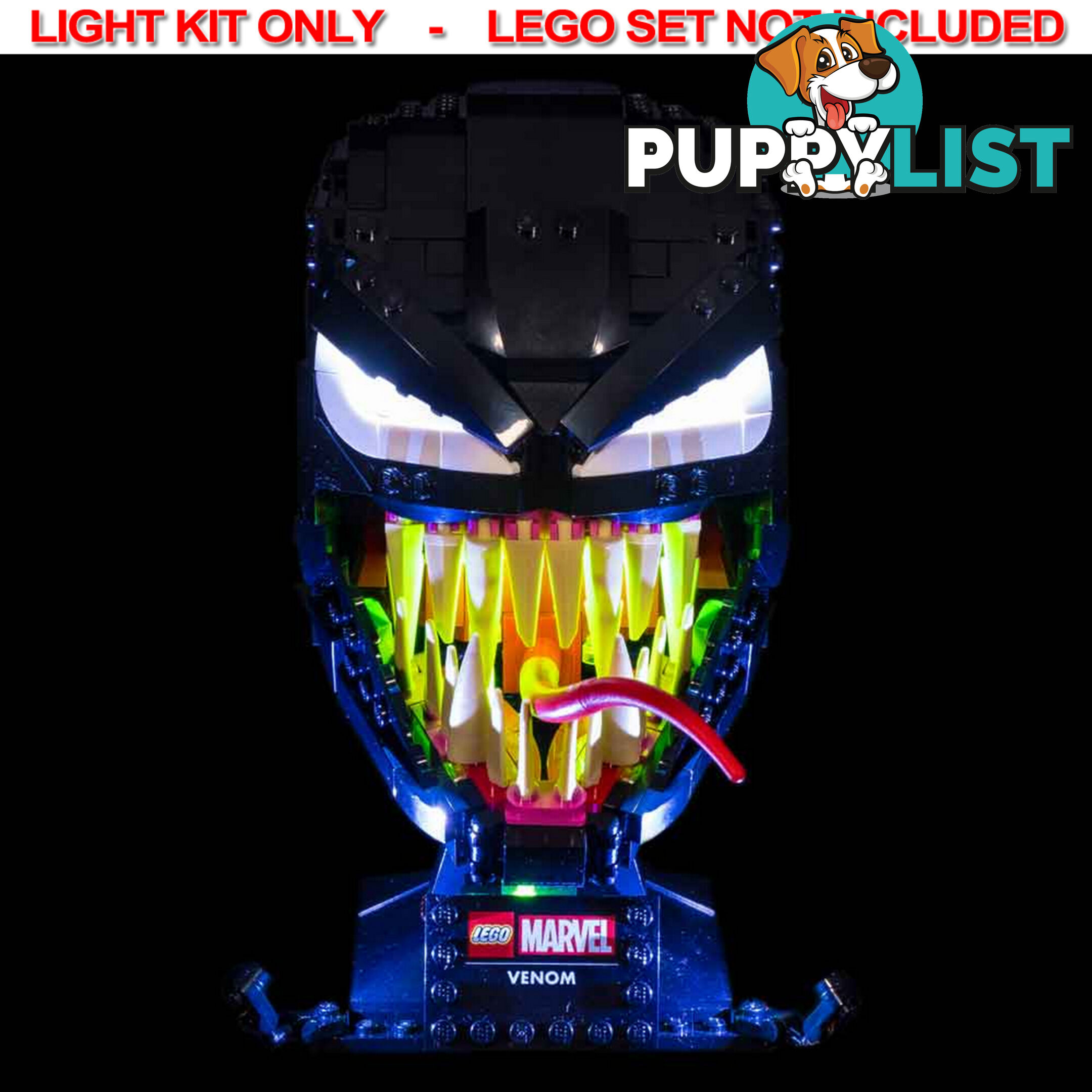 LIGHT KIT for LEGO Marvel Spider-Man Venom 76187 - Light My Bricks - 744109767319