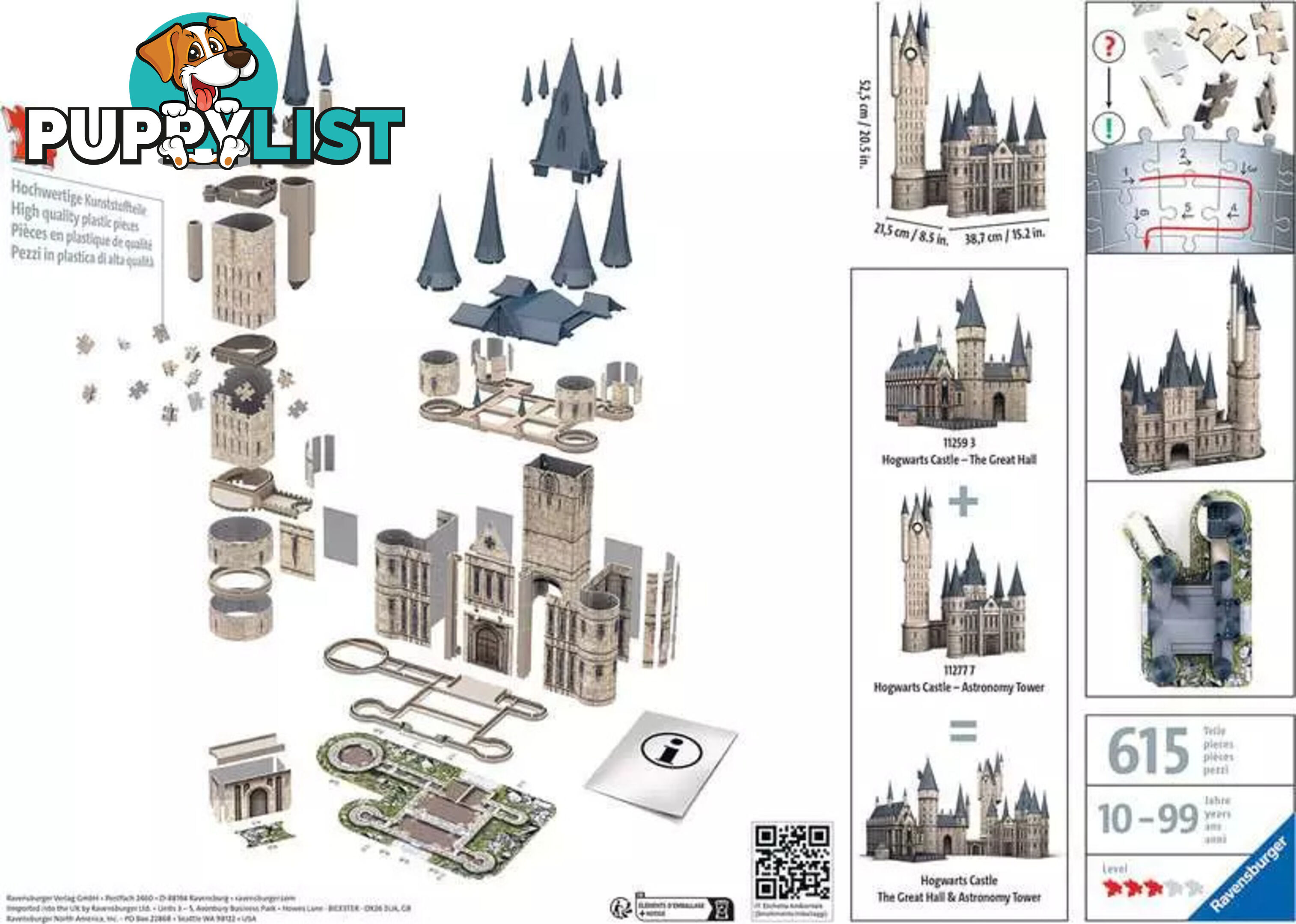 Ravensburger - Harry Potter Hogwarts Castle Astronomy Tower Jigsaw Puzzle 540pcs - Mdrb11277 - 4005556112777